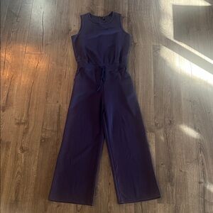 Elegant Navy Sleeveless Jumpsuit